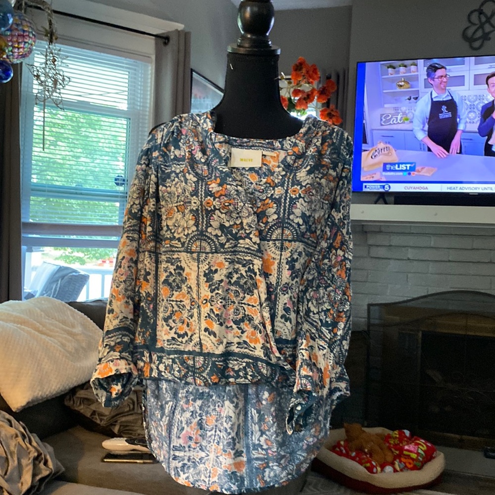Maze extra small high low shirt Long sleeve